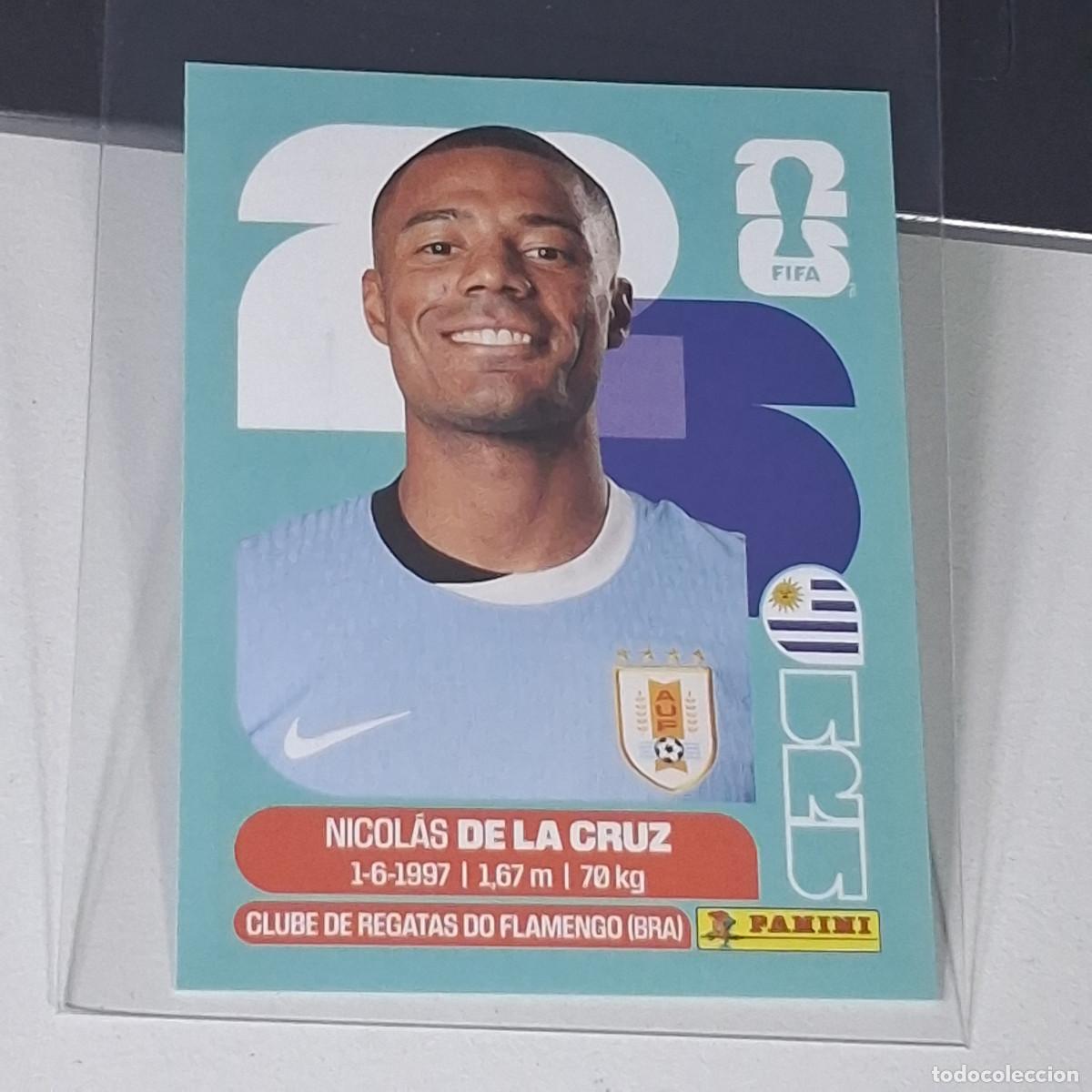 Football Stickers: B24 URU15 NICOL&Aacute;S DE LA CRUZ 15 URUGUAY URU MUNDIAL FIFA WORLD CUP 2026 STICKER PANINI