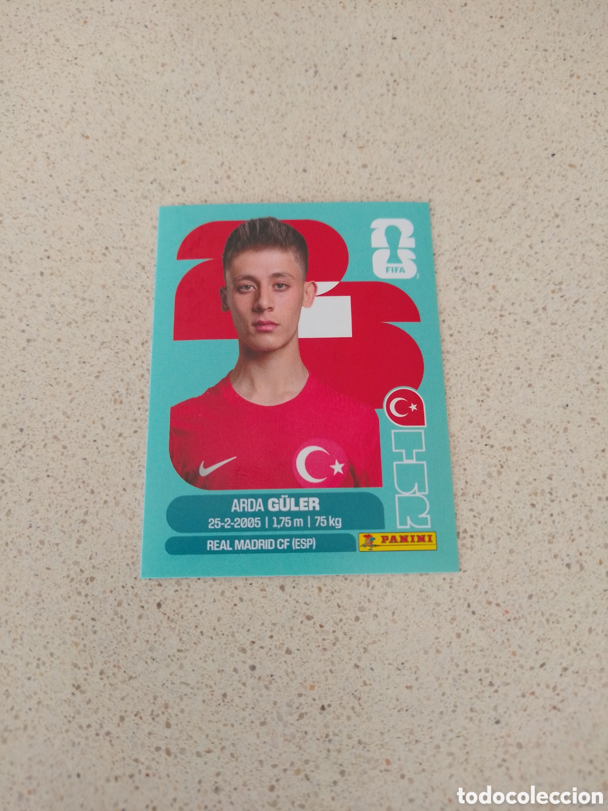 Cartes &agrave; collectionner de Football: CROMO NUMERO 14 G&Uuml;LER TURQUIA. MUNDIAL 2026. PANINI