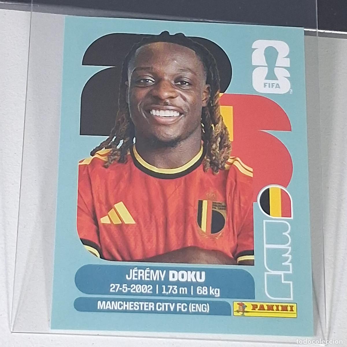 Cartes &agrave; collectionner de Football: B24 BEL 16 BEL16 J&Eacute;R&Eacute;MY DOKU BELGIUM BELGICA MUNDIAL FIFA WORLD CUP 2026 STICKER PANINI