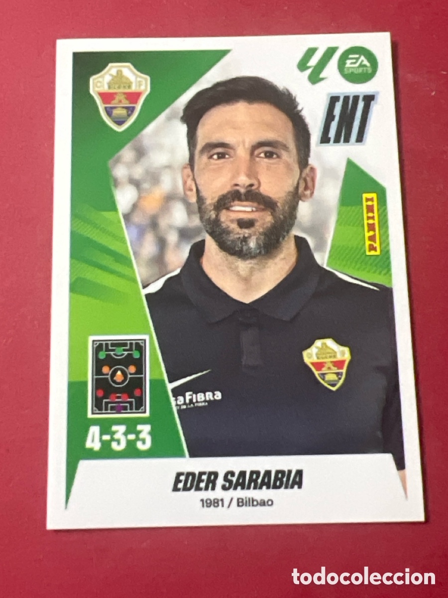 Cromos de Futebol: C4443. N&ordm; 2 EDER SARABIA ELCHE LIGA ESTE 25 26 2025 2026 SIN PEGAR NUNCA PEGADO