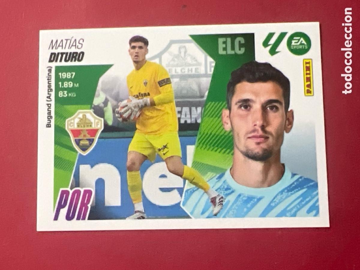 Figurine di Calcio: C4446. LIGA ESTE 2025 2026 25 26 N&ordm; 3 DITURO ELCHE NUEVO SIN PEGAR