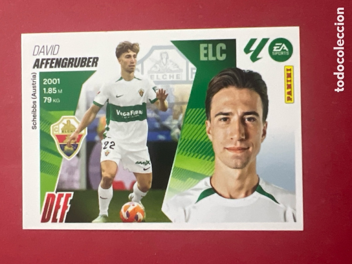 Cromos de Futebol: C4454. liga este 2025 2026 25 26 nuevo elche n&ordm; 7 affengruber