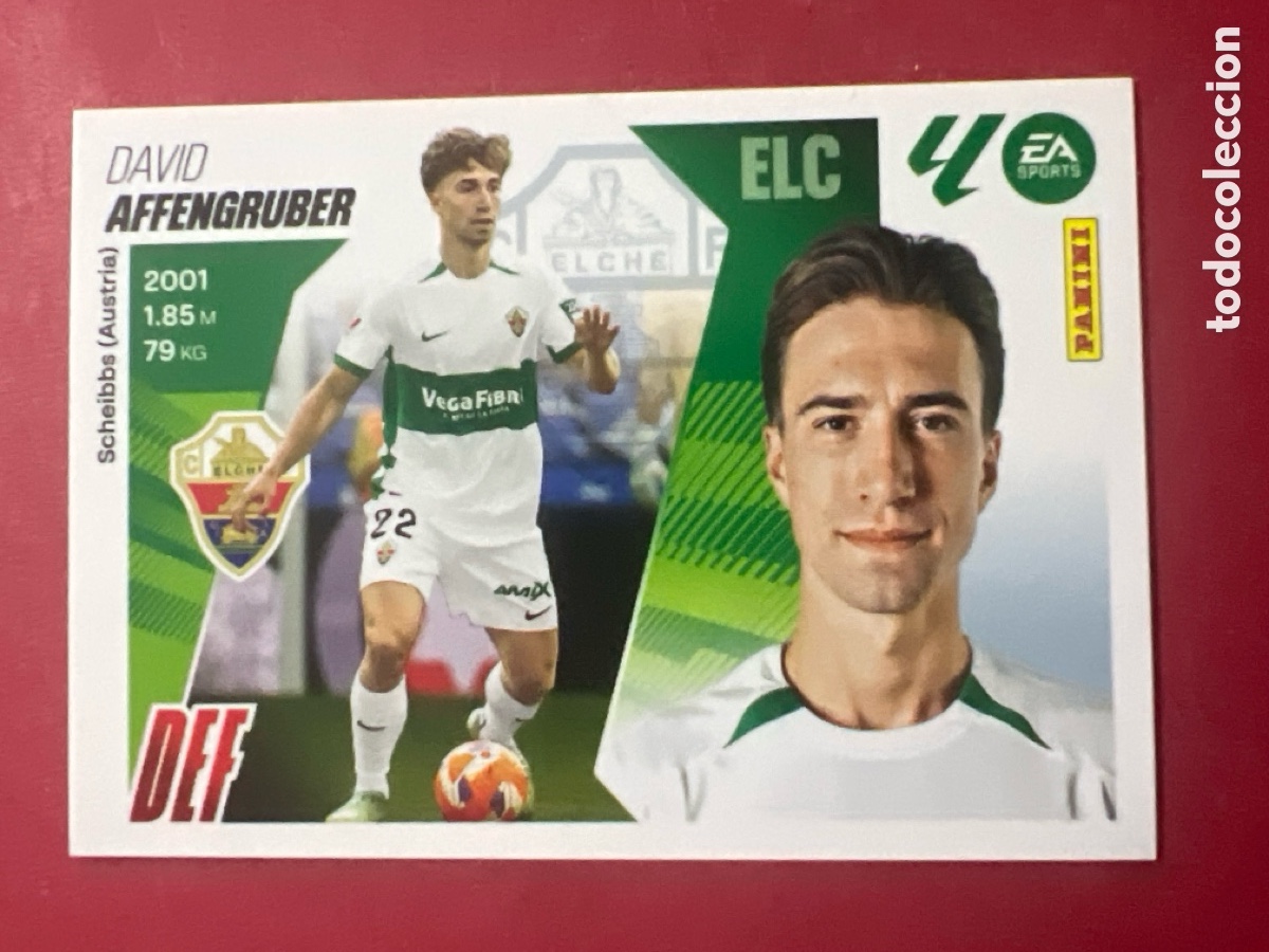 Cromos de Futebol: C4456. liga este 2025 2026 25 26 nuevo elche n&ordm; 7 affengruber