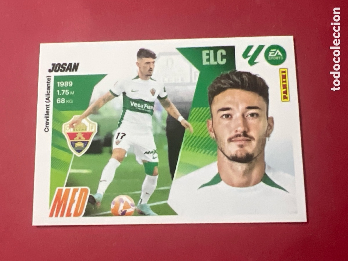 Cromos de Futebol: C4470. LIGA ESTE 2025 2026 25 26 N&ordm; 15A JOSAN ELCHE NUEVO SIN PEGAR