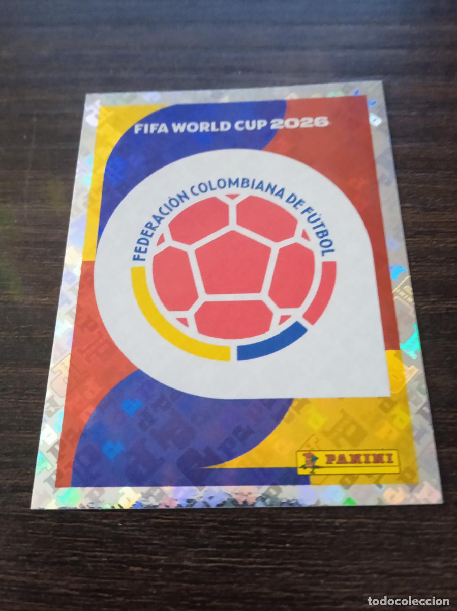 Cromos de F&uacute;tbol: Cromo Mundial Futbol 2026 Panini canada usa Mexico Colombia escudo COL 1