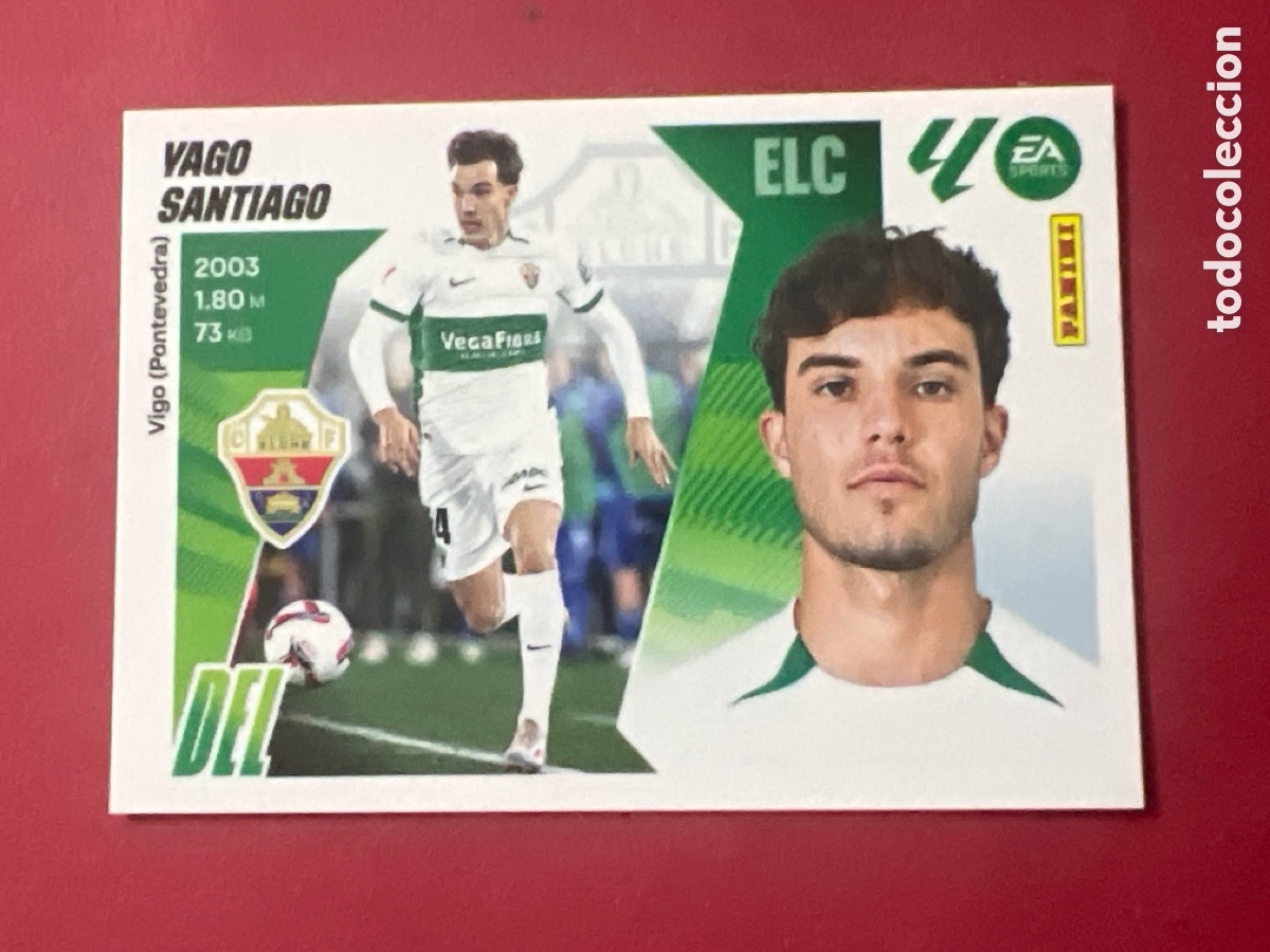 Cromos de F&uacute;tbol: C4473. Liga ESTE 2025-26 16 YAGO SANTIAGO Elche PANINI 2025/26 25 26