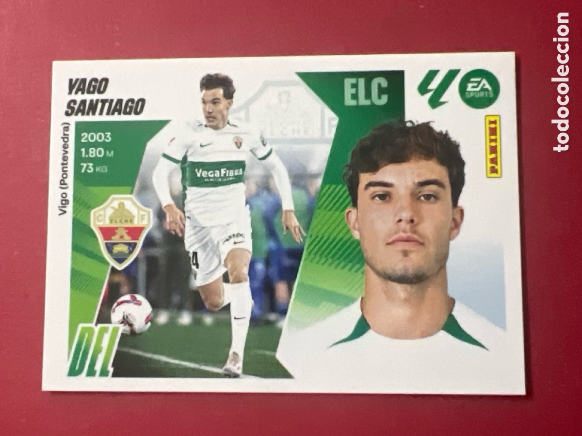 Cromos de F&uacute;tbol: C4475. Liga ESTE 2025-26 16 YAGO SANTIAGO Elche PANINI 2025/26 25 26