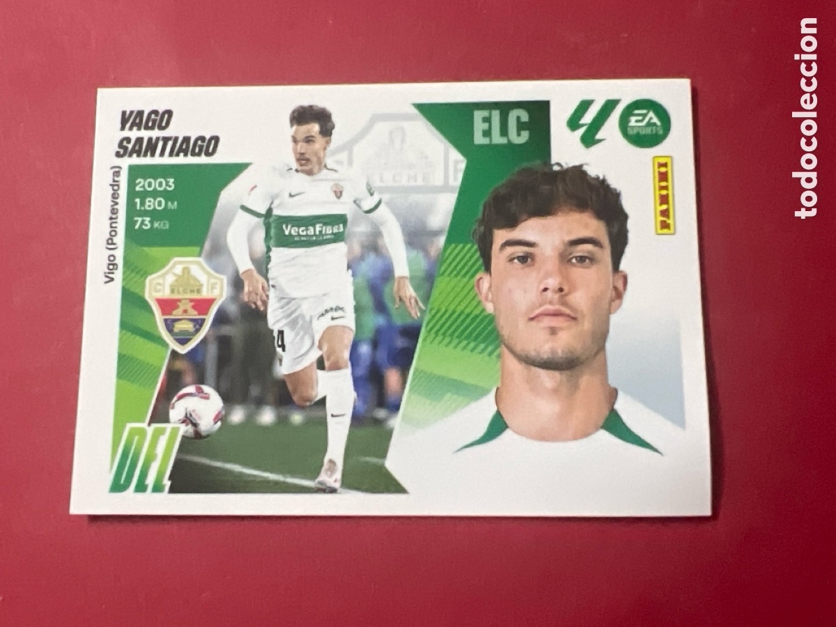 Cromos de F&uacute;tbol: C4476. Liga ESTE 2025-26 16 YAGO SANTIAGO Elche PANINI 2025/26 25 26