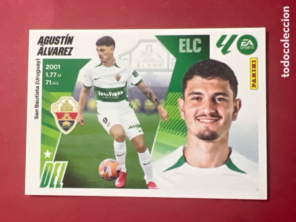 Cromos de F&uacute;tbol: C4479. AGUSTIN ALVAREZ ELCHE N&ordm; 17 LIGA ESTE 25 26 2025 2026 PANINI