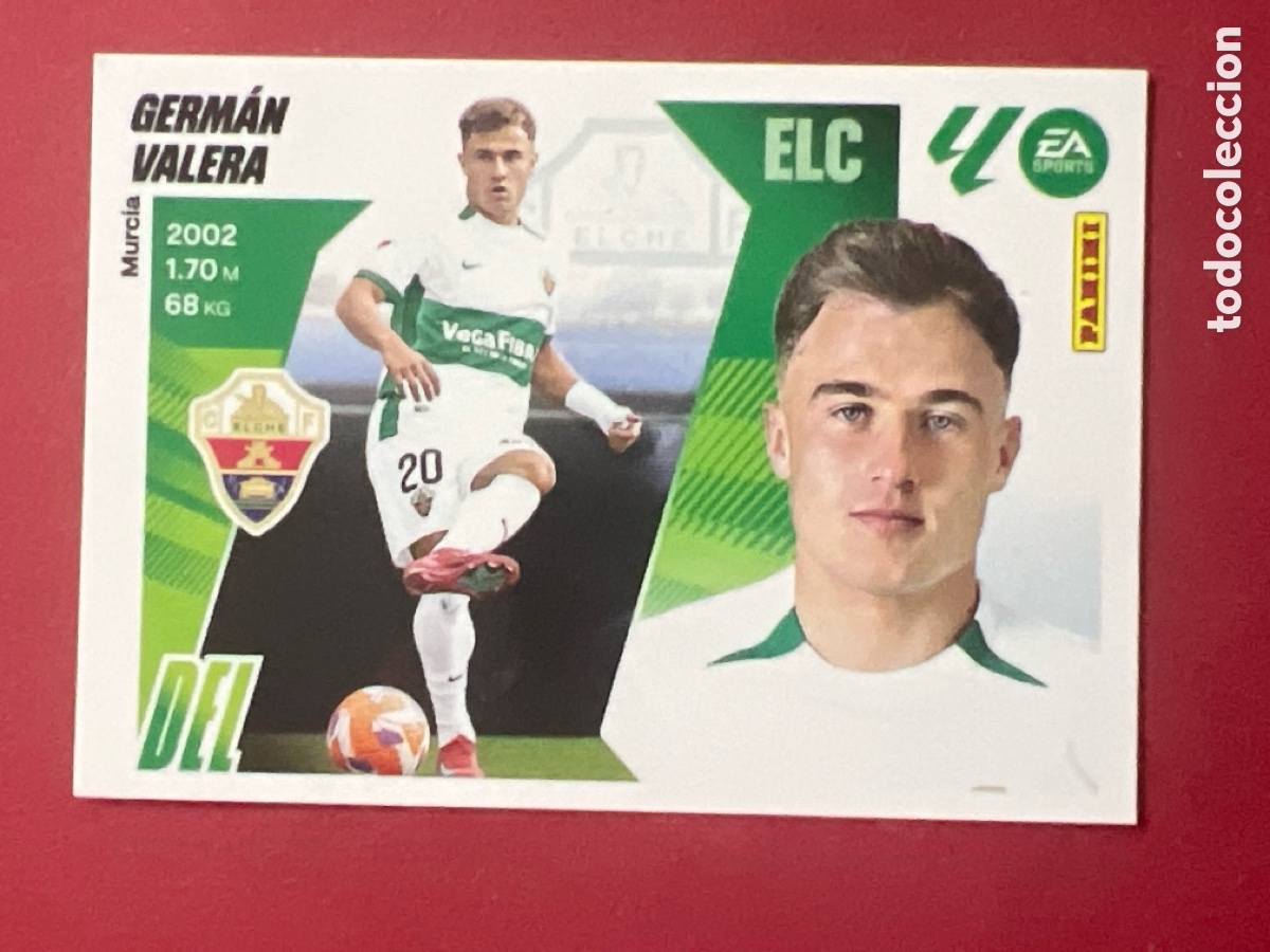 Cromos de F&uacute;tbol: C4480. GERMAN VALERA ELCHE N&ordm; 18 LIGA ESTE 25 26 2025 2026 PANINI