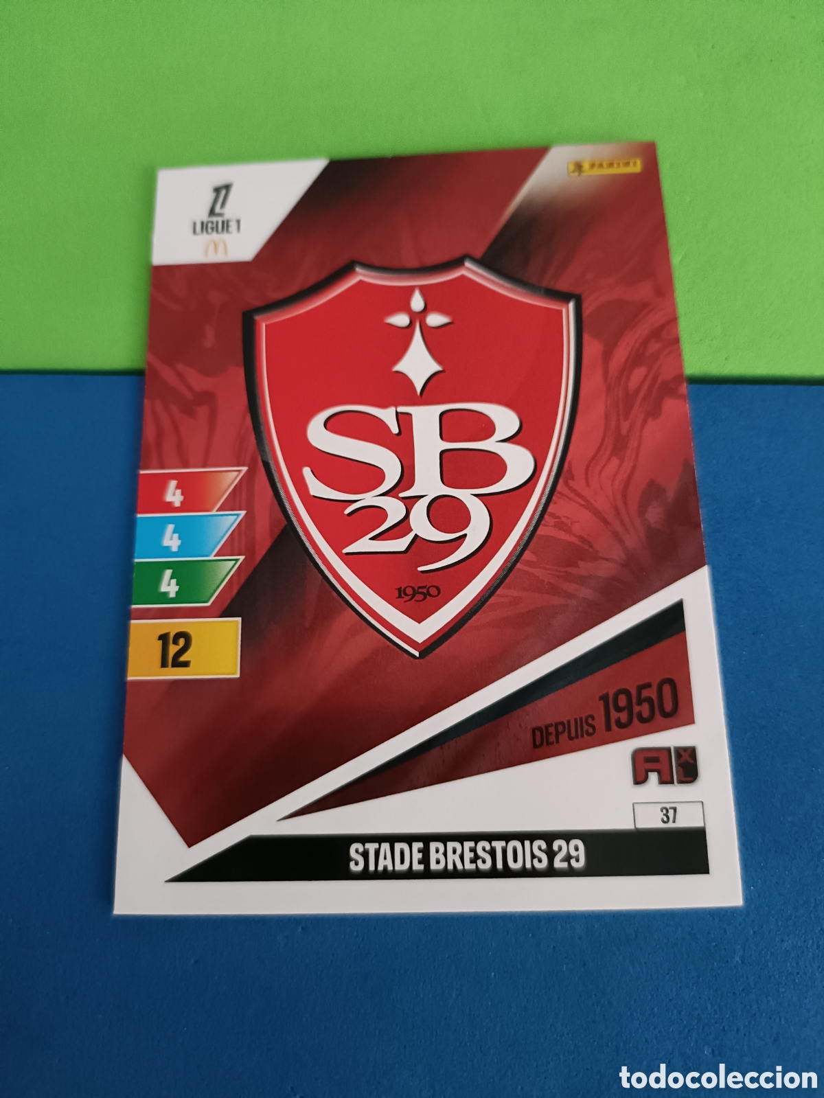 Cromos de F&uacute;tbol: LIGUE 1 FRANCIA FRANCE ADRENALYN XL 24 25 2024 2025 - 37 Escudo Stade Brestois