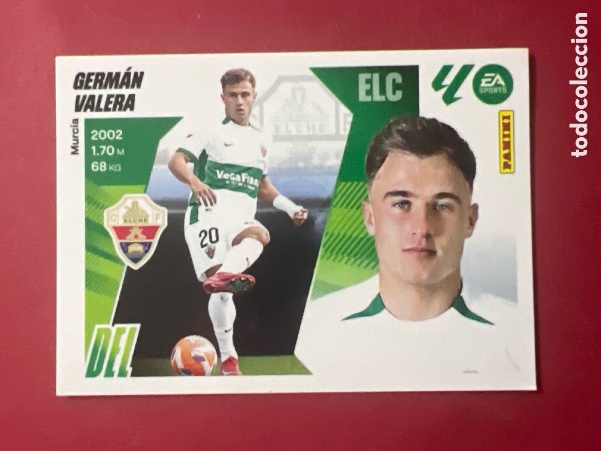 Cromos de F&uacute;tbol: C4481. GERMAN VALERA ELCHE N&ordm; 18 LIGA ESTE 25 26 2025 2026 PANINI
