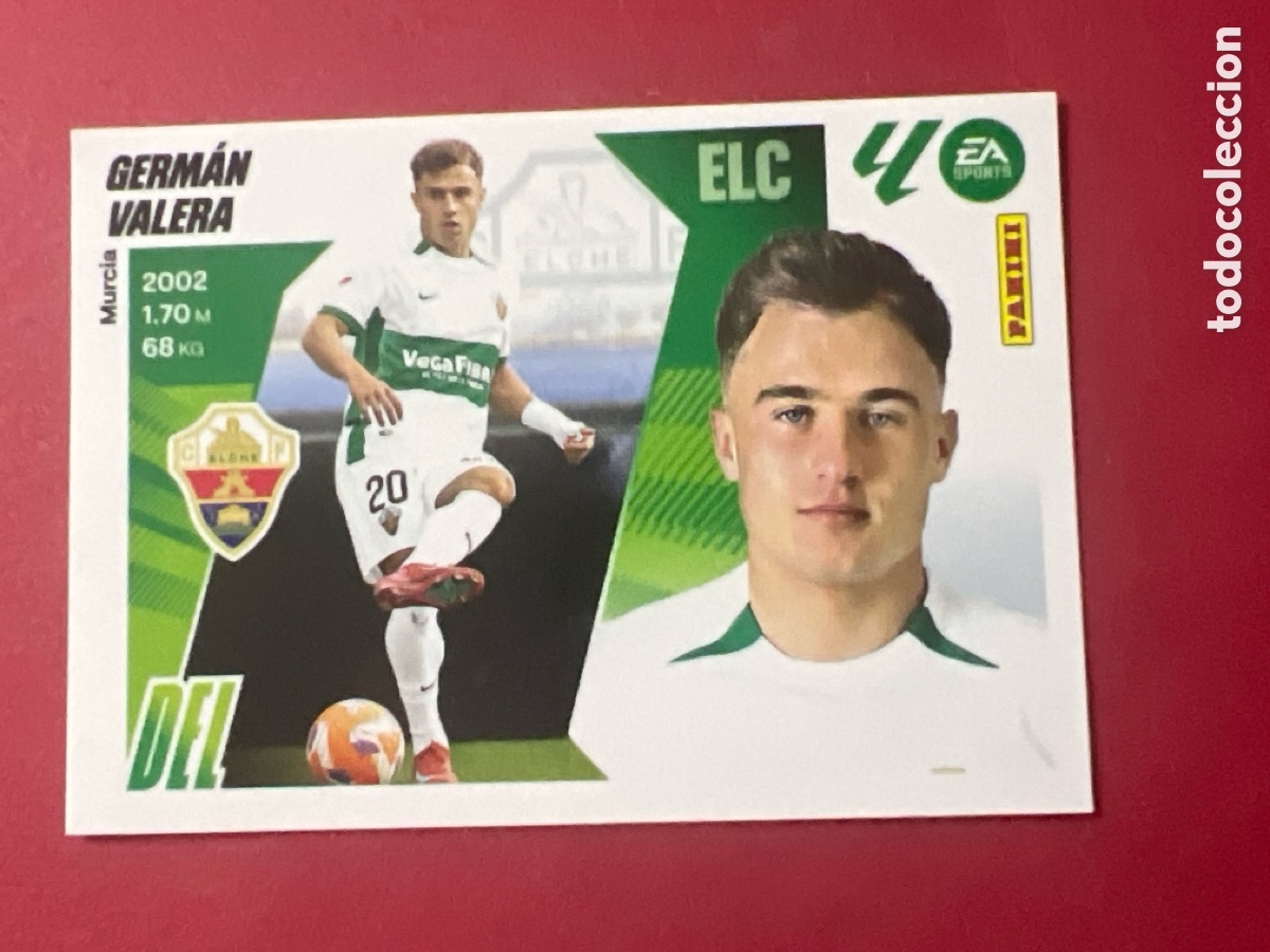 Cromos de F&uacute;tbol: C4482. GERMAN VALERA ELCHE N&ordm; 18 LIGA ESTE 25 26 2025 2026 PANINI