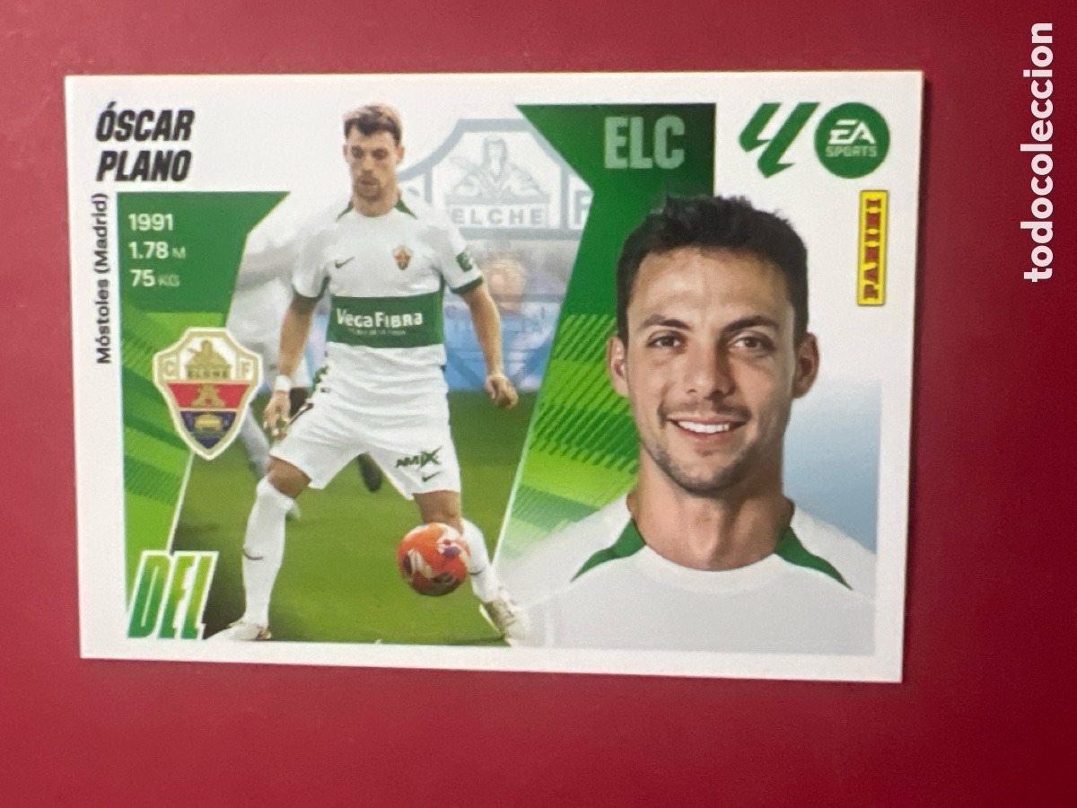 Cromos de F&uacute;tbol: C4483. Oscar Plano 19 Elche Liga Este 2025 2026 25 26