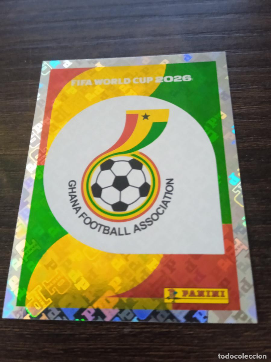 Cromos de F&uacute;tbol: Cromo Mundial Futbol 2026 Panini canada usa Mexico Ghana Escudo GHA 1