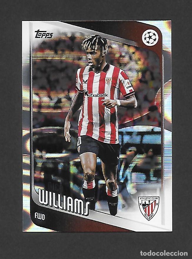 Cartes &agrave; collectionner de Football: # 38 NICO WILLIAMS (ATHLETIC CLUB BILBAO) PARALLEL RAINDROPS , TOPPS UCC FLAGSHIP 2025 2026