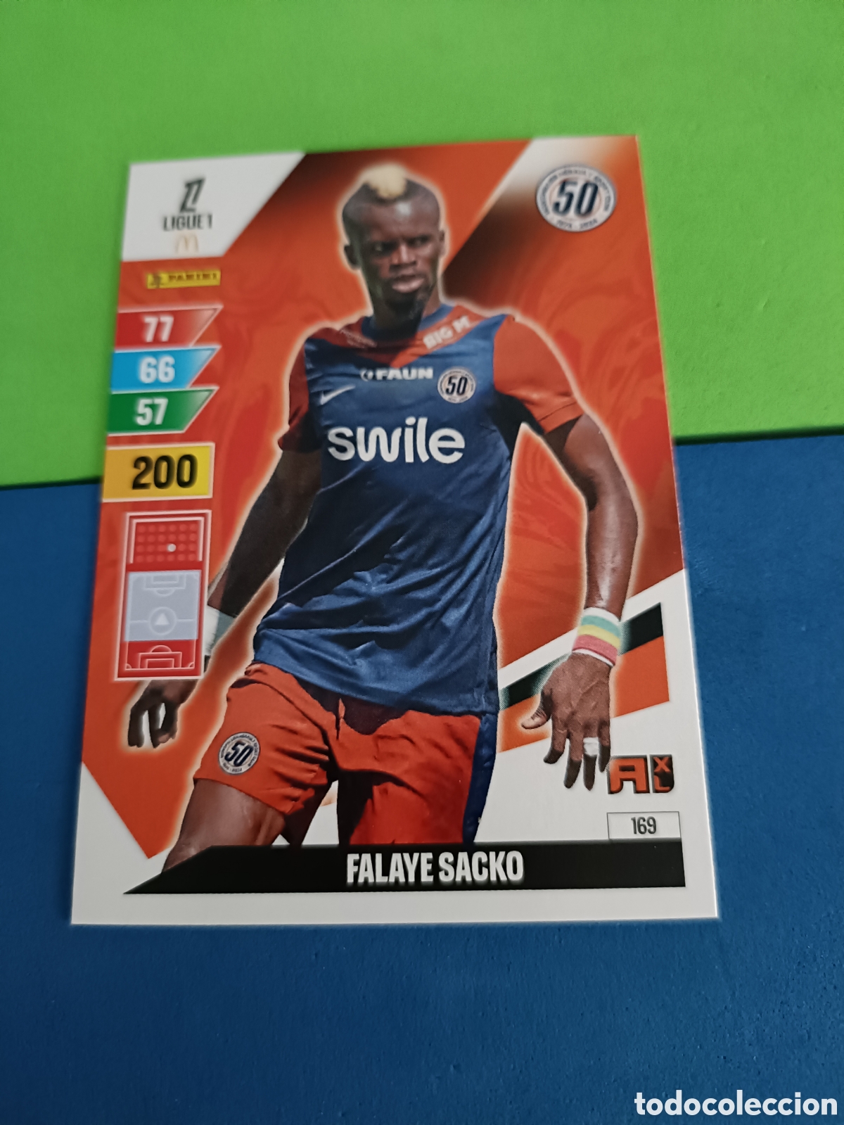 Cromos de F&uacute;tbol: LIGUE 1 FRANCIA FRANCE ADRENALYN XL 24 25 2024 2025 - 169 Sacko
