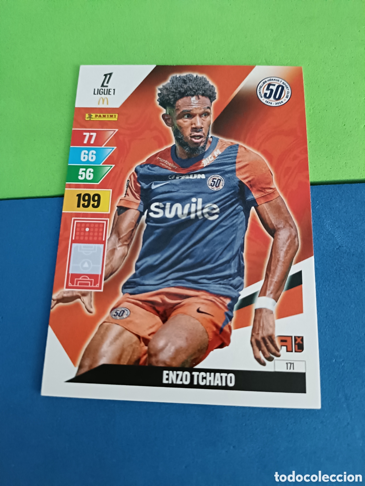 Cromos de F&uacute;tbol: LIGUE 1 FRANCIA FRANCE ADRENALYN XL 24 25 2024 2025 - 171 Tchato