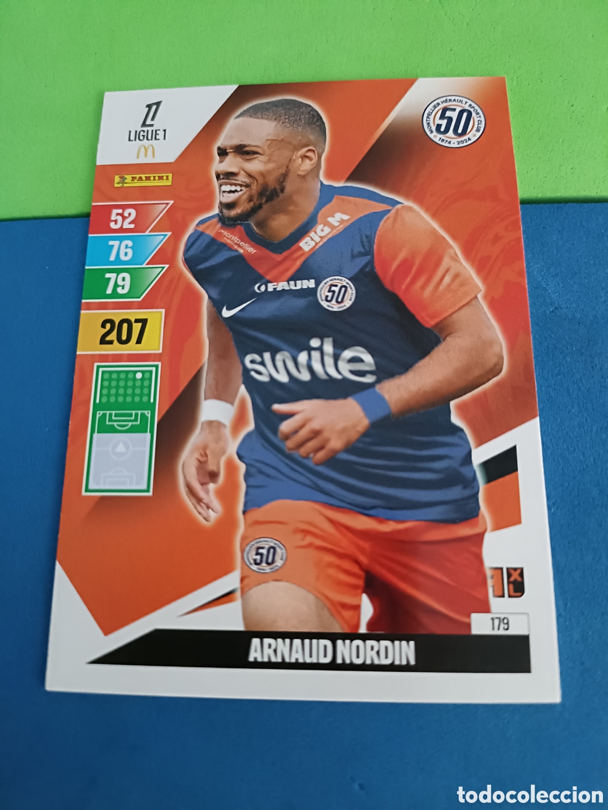 Cromos de F&uacute;tbol: LIGUE 1 FRANCIA FRANCE ADRENALYN XL 24 25 2024 2025 - 179 Nordin