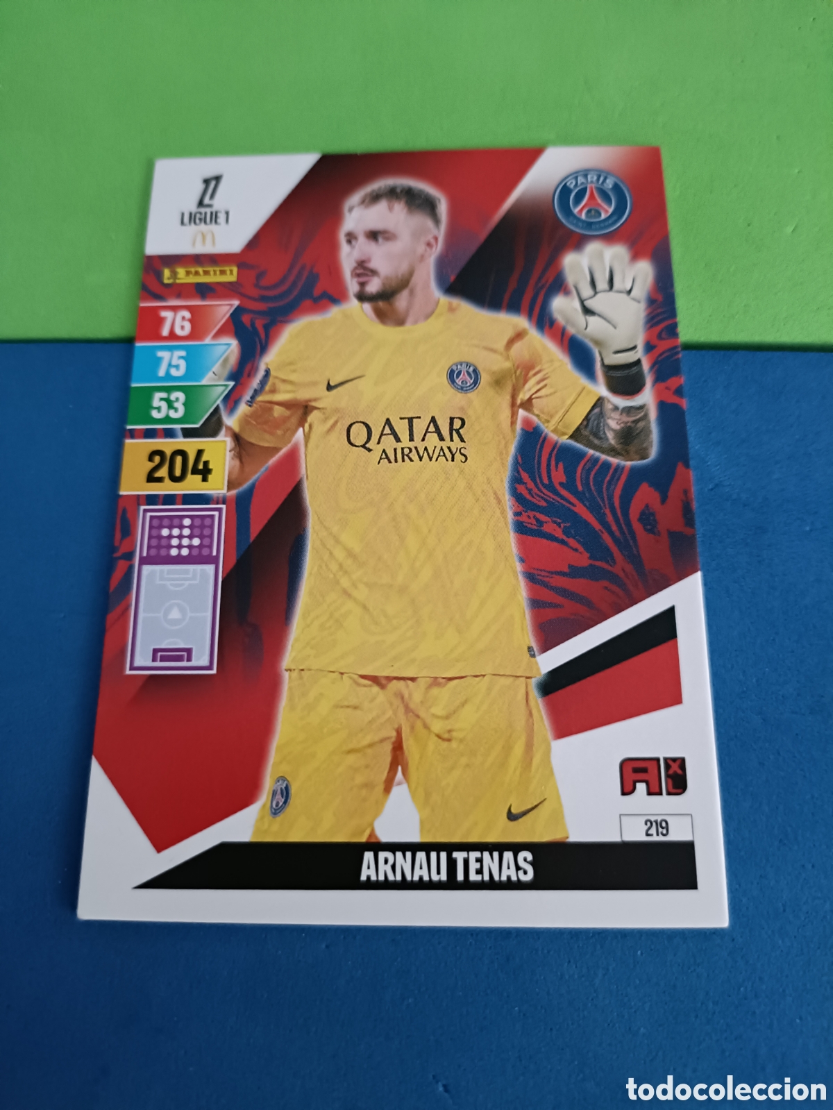 Football Stickers: LIGUE 1 FRANCIA FRANCE ADRENALYN XL 24 25 2024 2025 - 219 Arnau Tenas PSG