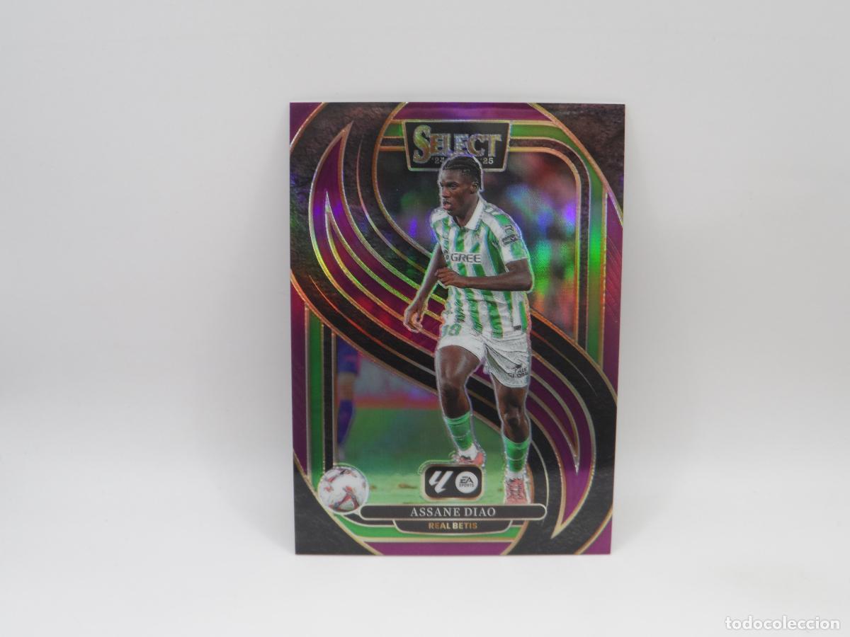 Football Stickers: 135 ASSANE DIAO NUMERADA /99 PURPLE BETIS PANINI SELECT 2024 2025 24 25
