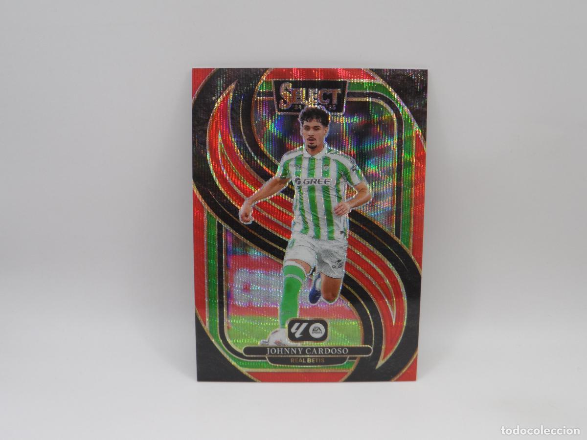 Football Stickers: 132 JOHNNY CARDOSO NUMERADA /59 RED WAVE PRIZM BETIS PANINI SELECT 2024 2025 24 25