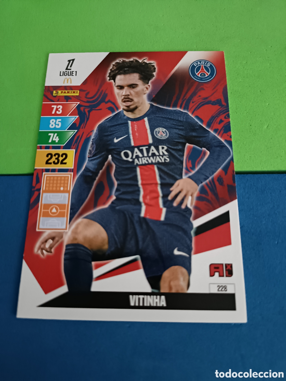 Football Stickers: LIGUE 1 FRANCIA FRANCE ADRENALYN XL 24 25 2024 2025 - 228 Vitinha PSG