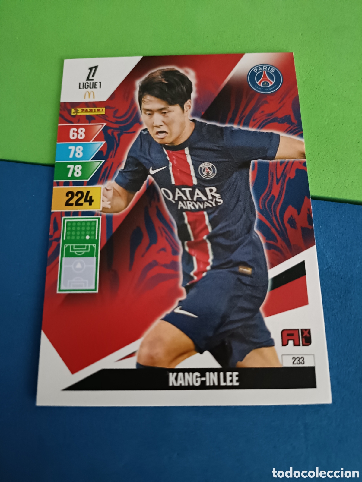 Fu&szlig;ball-Sticker: LIGUE 1 FRANCIA FRANCE ADRENALYN XL 24 25 2024 2025 - 233 Kang In Lee PSG