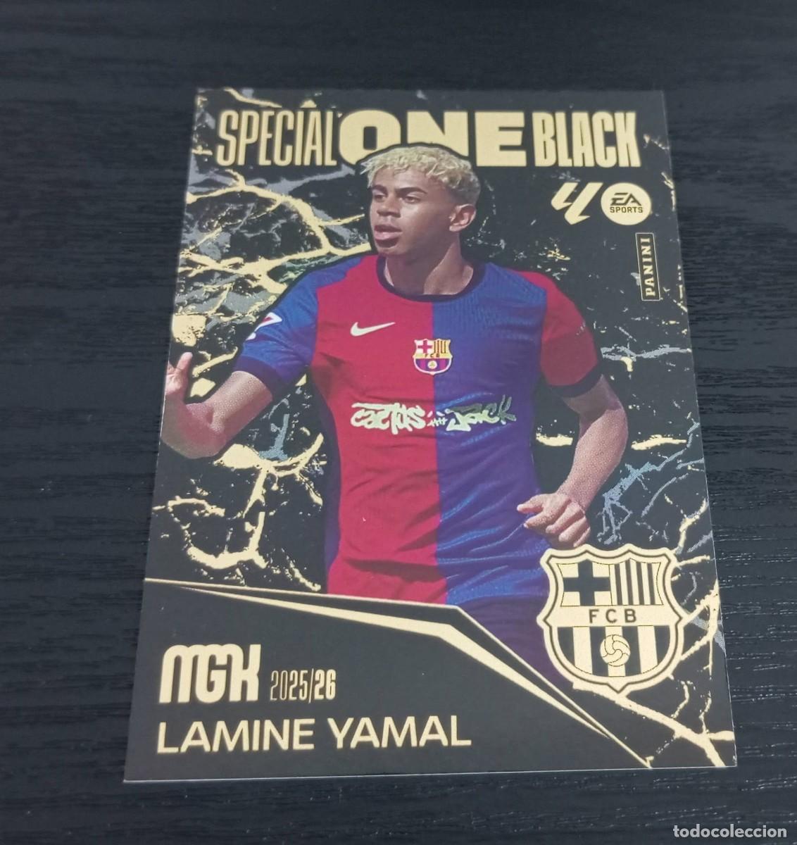 Football Stickers: -MEGACRACKS 25-26 : LAMINE YAMAL ( BARCELONA ) -- SPECIAL ONE BLACK --