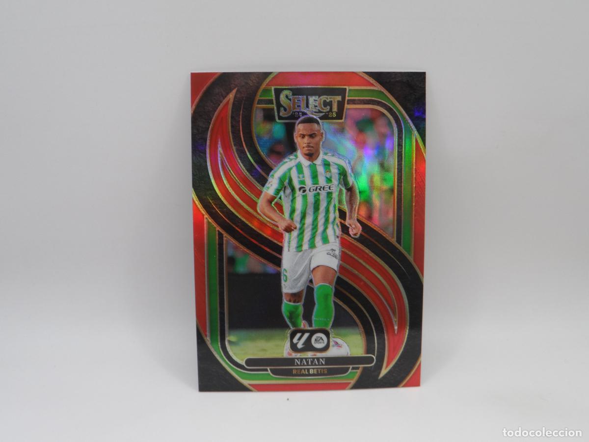 Cromos de F&uacute;tbol: 134 NATAN PARALELA RED PRIZM BETIS PANINI SELECT 2024 2025 24 25 ROJO