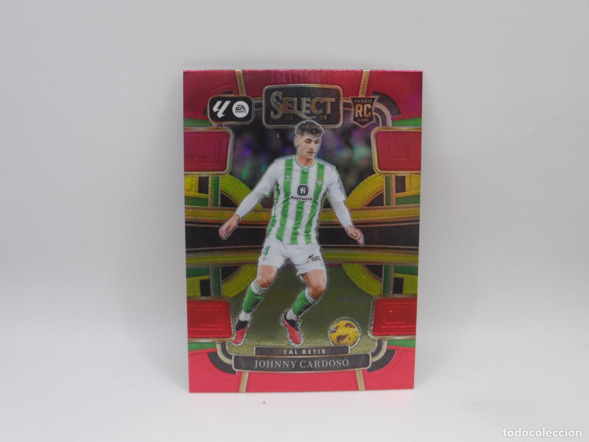 Cromos de F&uacute;tbol: 63 JOHNNY CARDOSO ROOKIE PARALELA MULTICOLOR BETIS PANINI SELECT LIGA 2023 2024 23 24 MULTI-COLOR