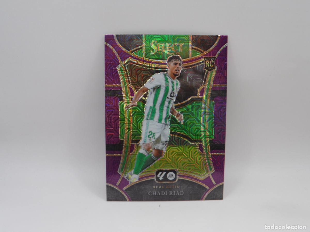 Cromos de F&uacute;tbol: 166 CHADI RIAD ROOKIE PARALELA PURPLE MOJO BETIS PANINI SELECT LIGA 2023 2024 23 24 PRIZM