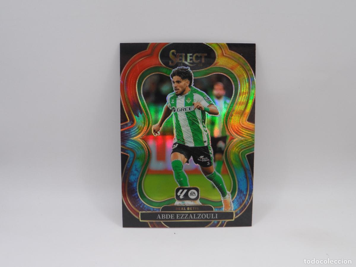 Cromos de F&uacute;tbol: 143 ABDE EZZALZOULI NUMERADA /25 TIE-DYE BETIS PANINI SELECT 2025 2026 25 26 PRIZM