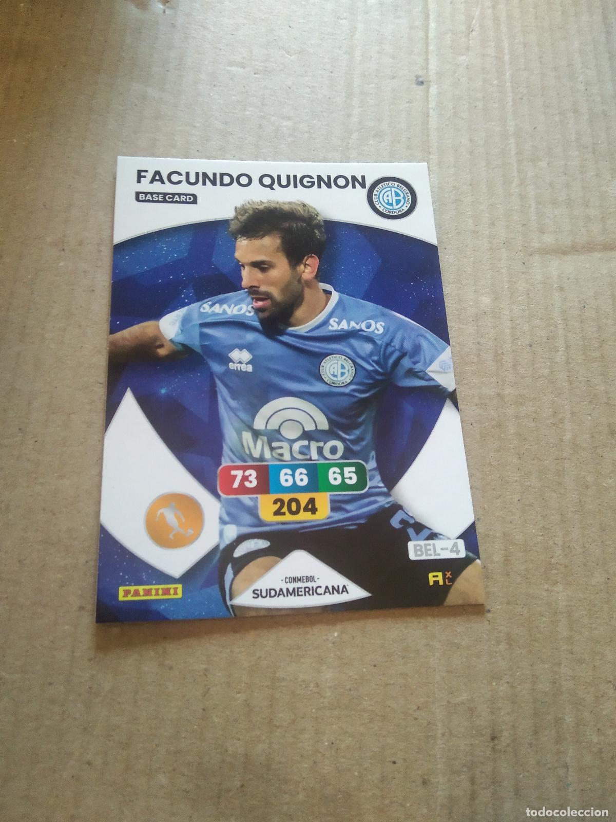 Figurine di Calcio: FACUNDO QUIGNON BELGRANO CROMO FUTBOL PANINI ADRENALYN CONMEBOL LIBERTADORES SUDAMERICANA 2024