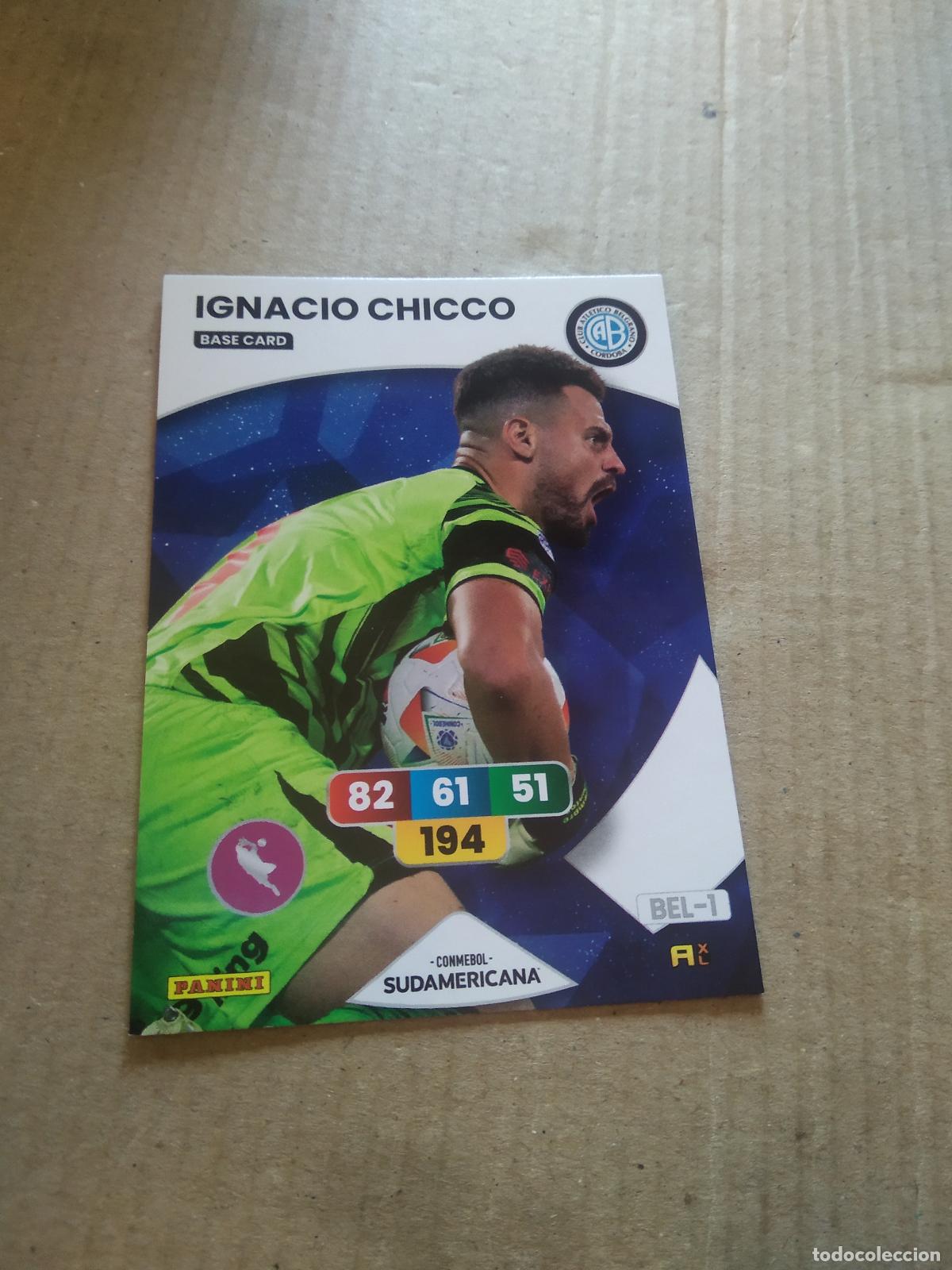 Football Stickers: IGNACIO CHICCO BELGRANO CROMO FUTBOL PANINI ADRENALYN CONMEBOL LIBERTADORES SUDAMERICANA 2024