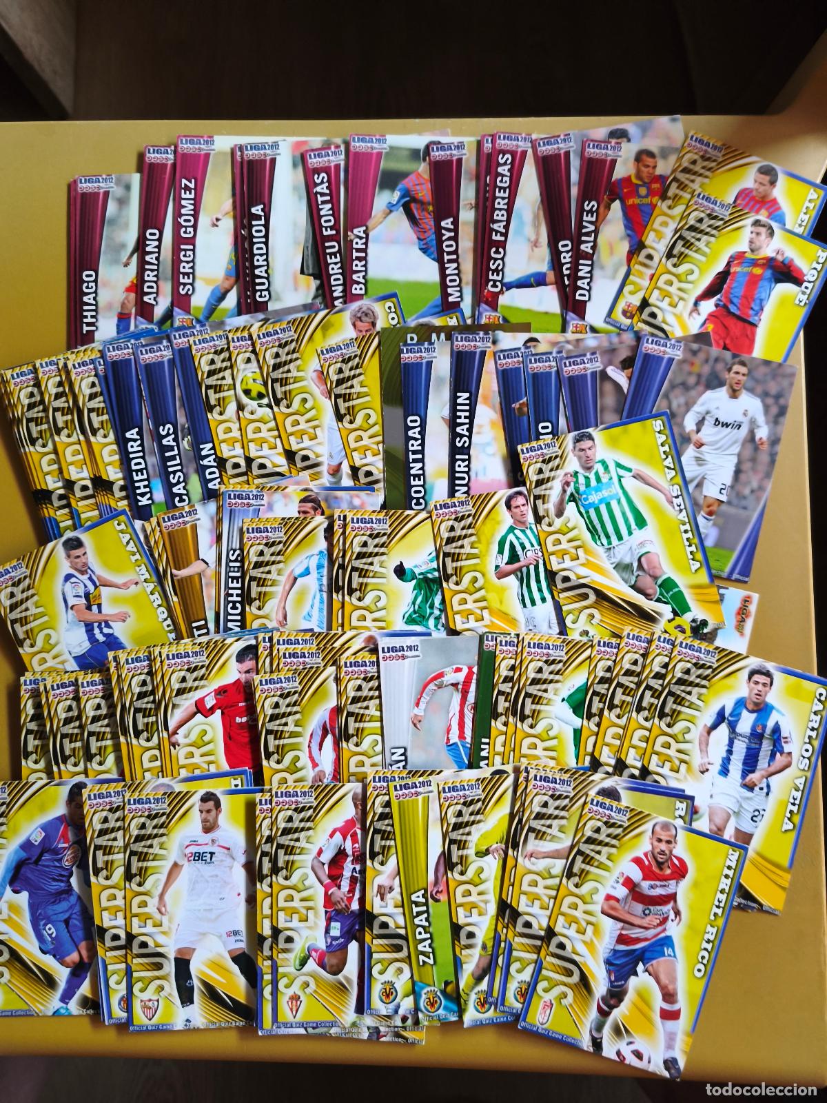 Cromos de F&uacute;tbol: liga 2012 mundicromo, contiene 115 cromos