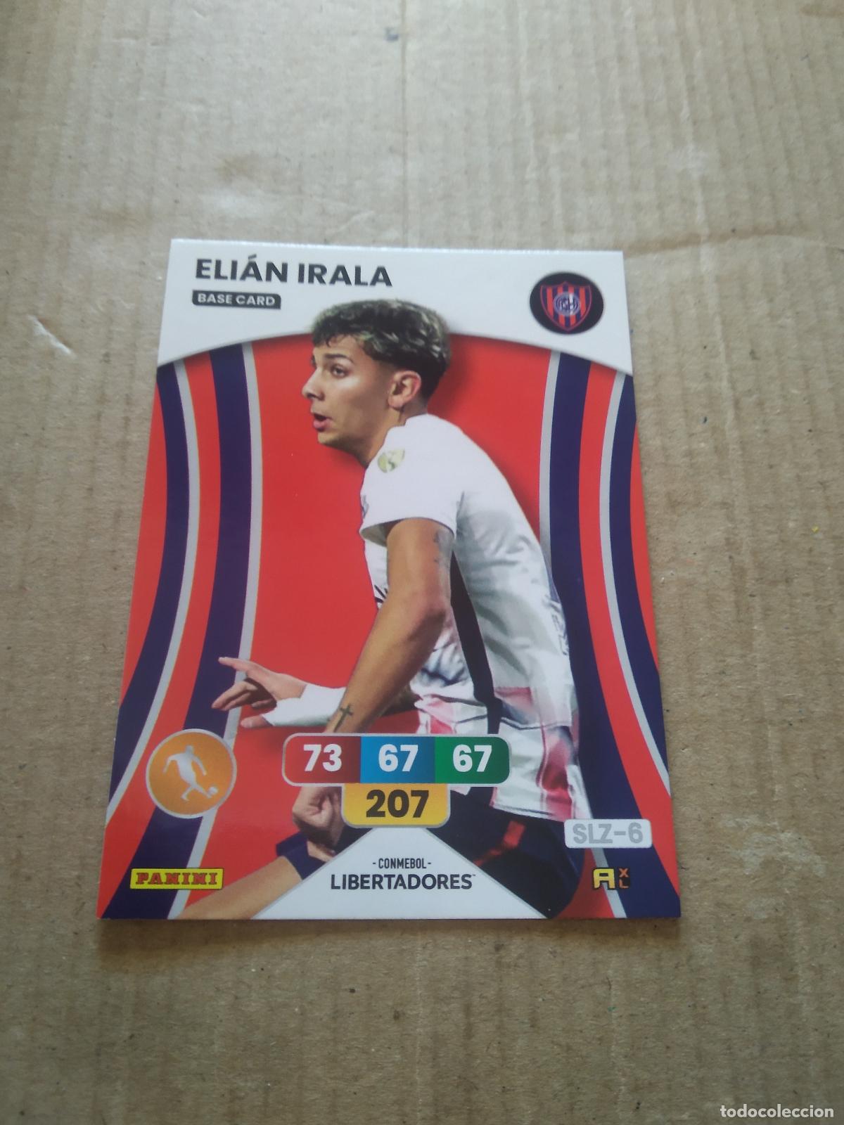 Figurine di Calcio: ELIAN IRALA SAN LORENZO CROMO FUTBOL PANINI ADRENALYN CONMEBOL LIBERTADORES SUDAMERICANA 2024