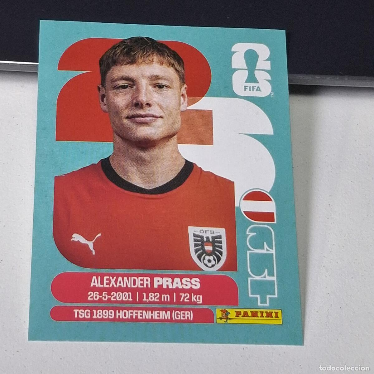 Cartes &agrave; collectionner de Football: B25 AUT 9 AUT9 ALEXANDER PRASS AUSTRIA MUNDIAL FIFA WORLD CUP 2026 STICKER PANINI