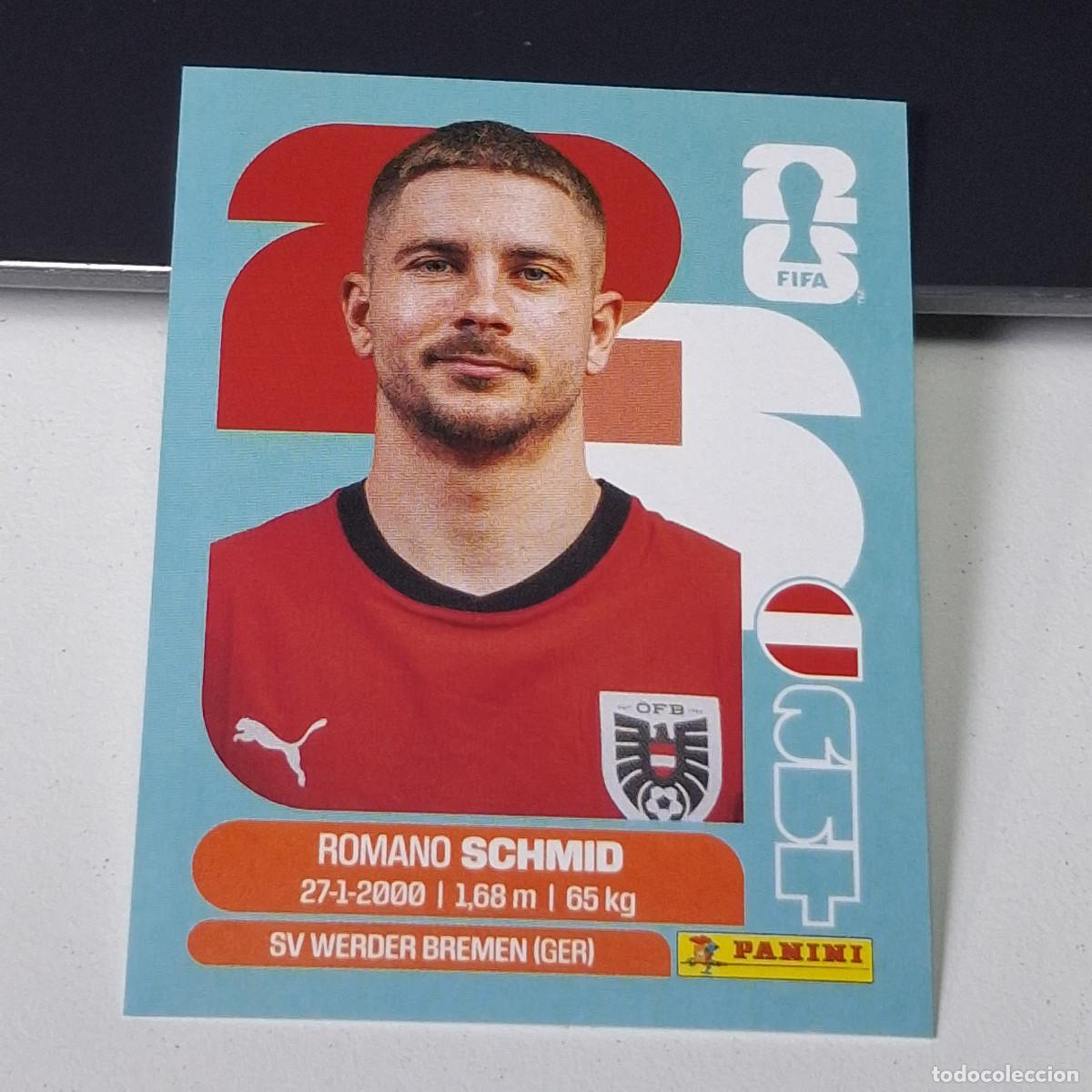 Cromos de F&uacute;tbol: B25 AUT 16 AUT16 ROMANO SCHMID AUSTRIA AUT MUNDIAL FIFA WORLD CUP 2026 STICKER PANINI