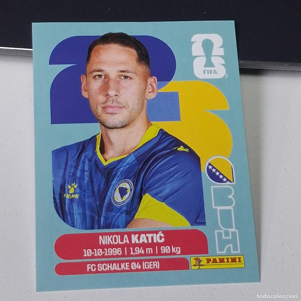 Football Stickers: B25 BIH 7 BIH7 NIKOLA KATIC BOSNIA HERZEGOVINA MUNDIAL FIFA WORLD CUP 2026 STICKER PANINI