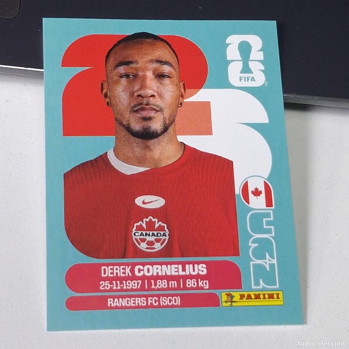 Football Stickers: B25 CAN7 DEREK CORNELIUS 7 CANADA CAN MUNDIAL FIFA WORLD CUP 2026 STICKER PANINI