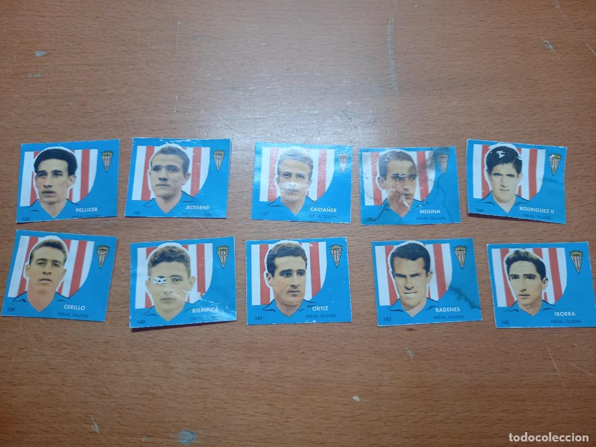 Football Stickers: LOTE CROMOS BRUGUERA 1958 DEL SPORTING 10 CROMOS
