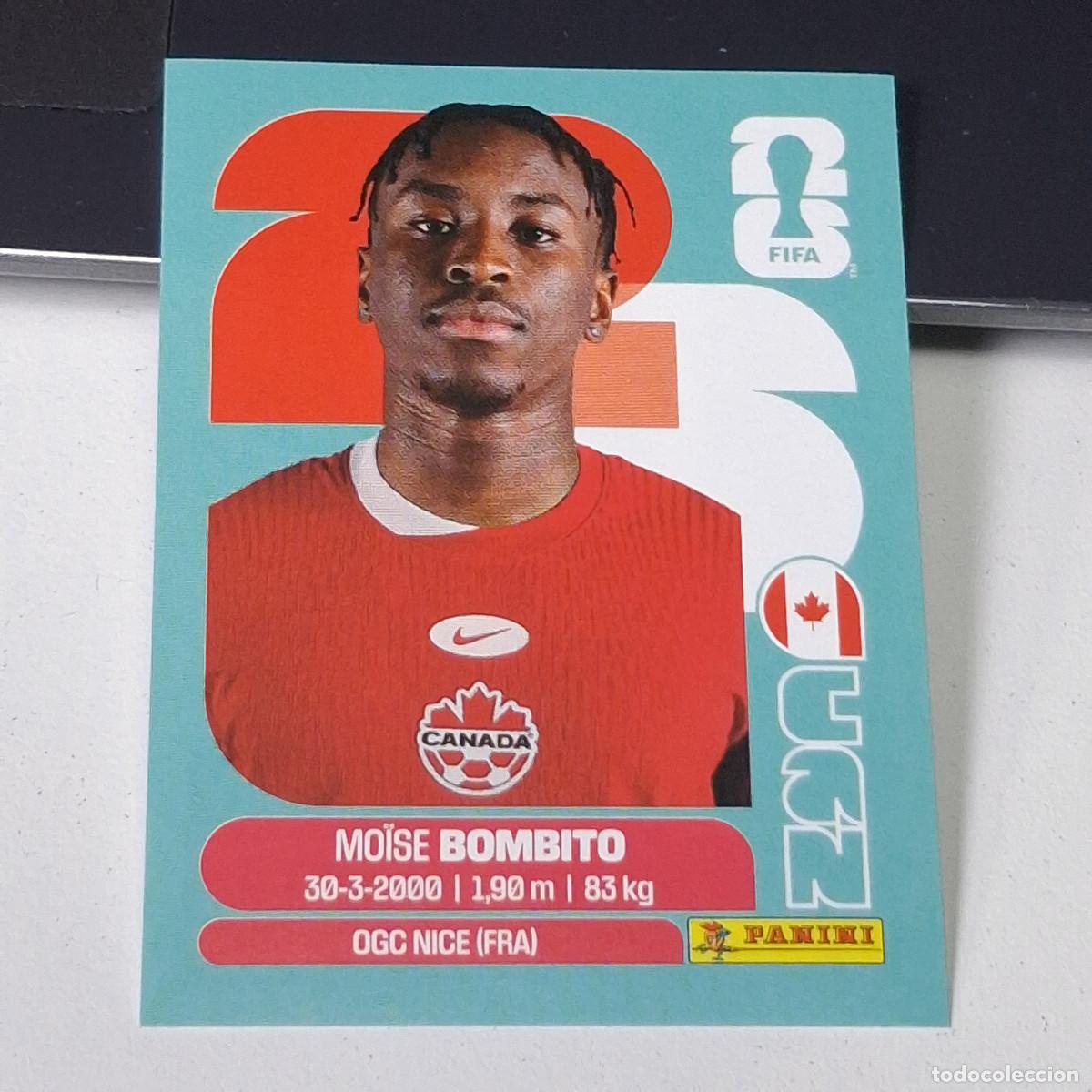 Football Stickers: B25 CAN 8 CAN8 MOISE BOMBITO CANADA CAN MUNDIAL FIFA WORLD CUP 2026 STICKER PANINI