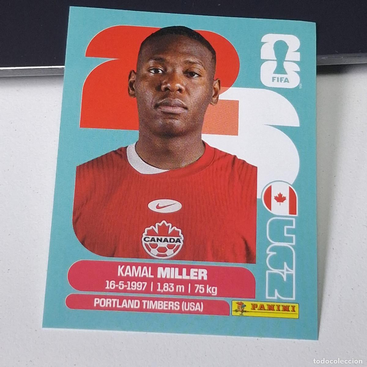 Football Stickers: B25 CAN9 KAMAL MILLER 9 CANAD&Aacute; CAN MUNDIAL FIFA WORLD CUP 2026 STICKER PANINI