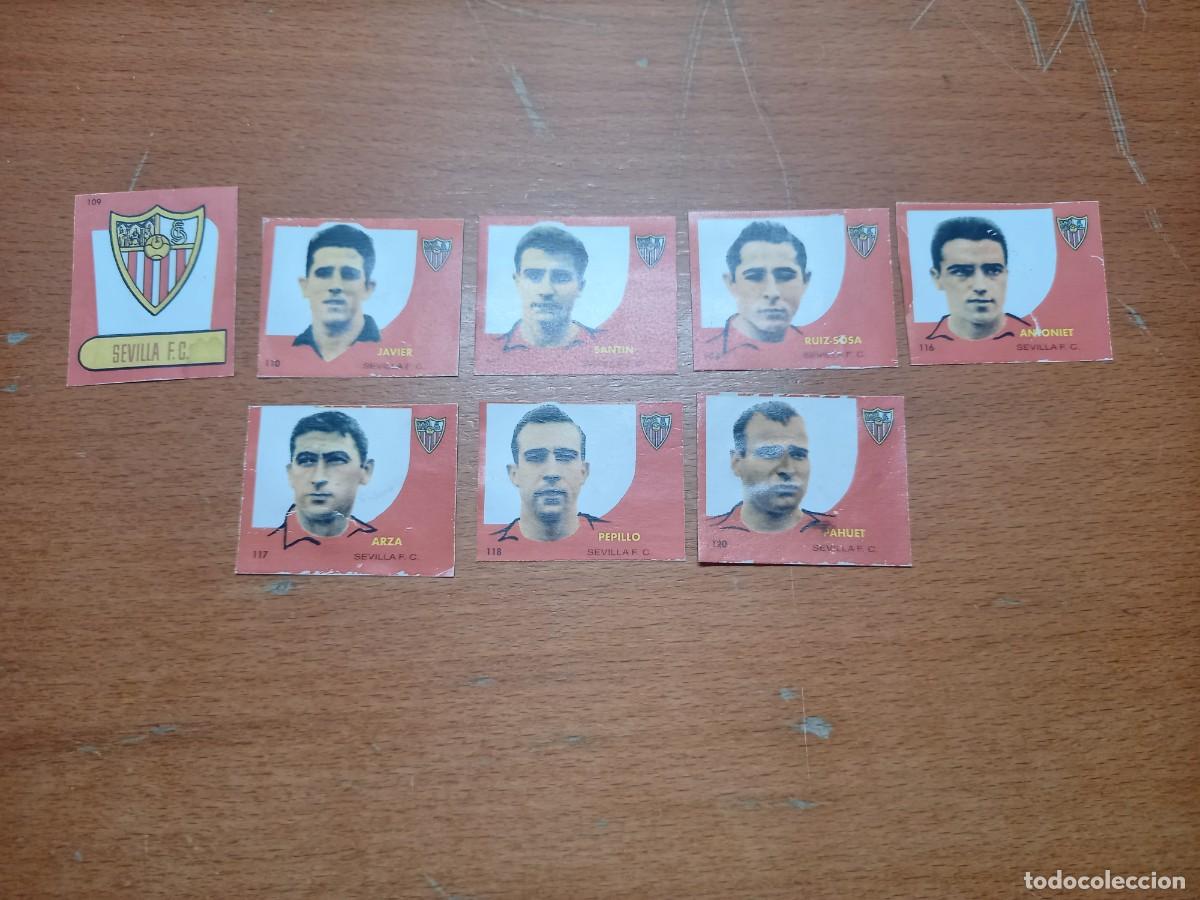 Cromos de F&uacute;tbol: LOTE CROMOS BRUGUERA 1958 DEL SEVILLA 11 CROMOS