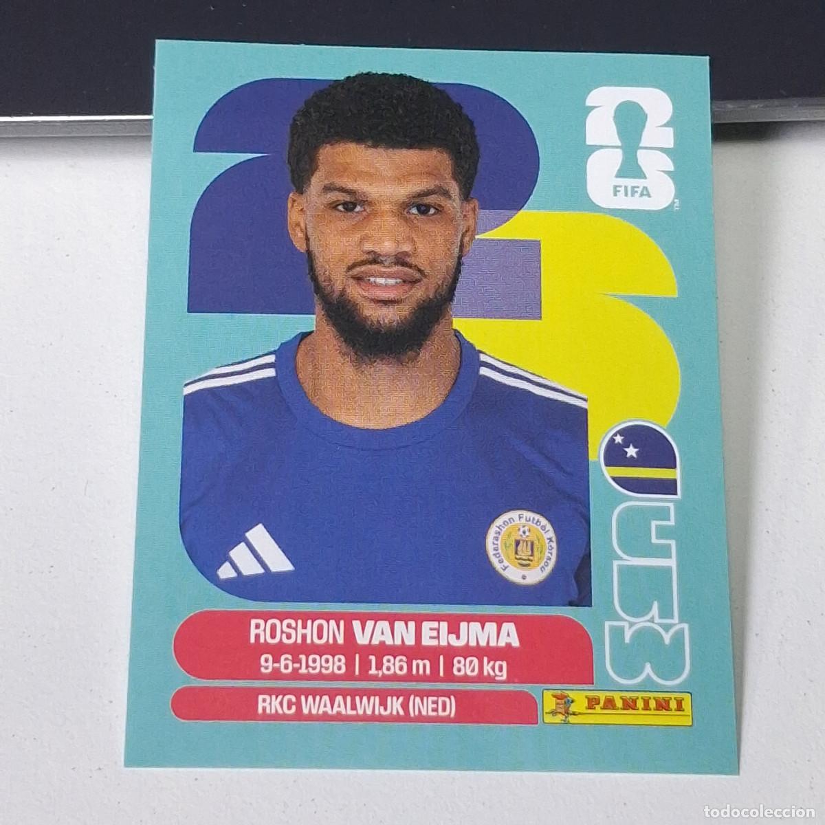 Cromos de F&uacute;tbol: B25 CUW7 ROSHON VAN EIJMA 7 CURAZAO CURA&Ccedil;AO CUW MUNDIAL FIFA WORLD CUP 2026 STICKER PANINI