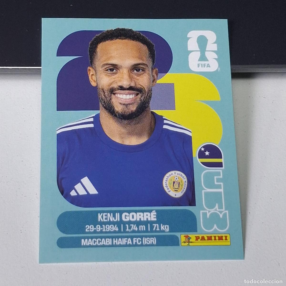 Cromos de F&uacute;tbol: B25 CUW15 KENJI GORRE 15 CURAZAO CURA&Ccedil;AO CUW MUNDIAL FIFA WORLD CUP 2026 STICKER PANINI