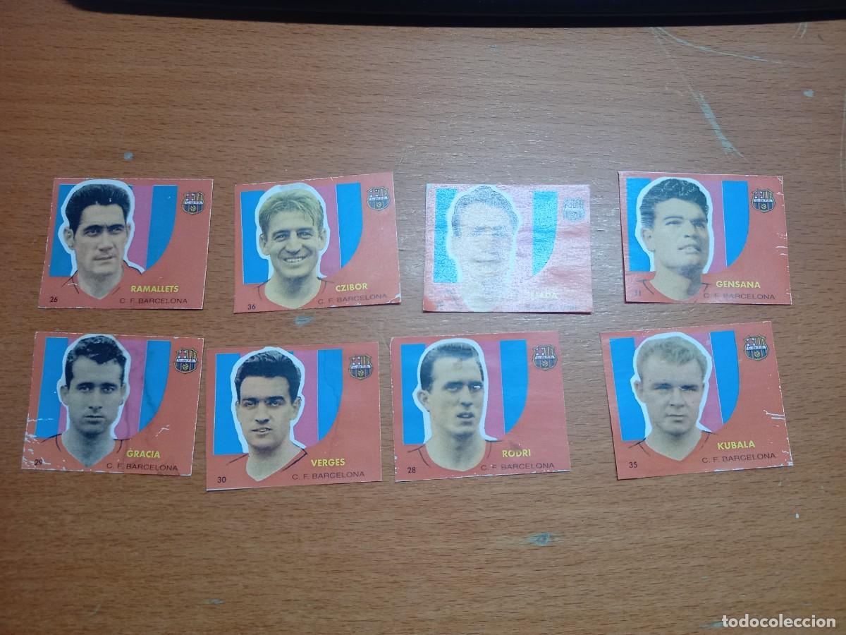 Cromos de F&uacute;tbol: LOTE CROMOS BRUGUERA 1958 DEL BARCELONA 8 CROMOS
