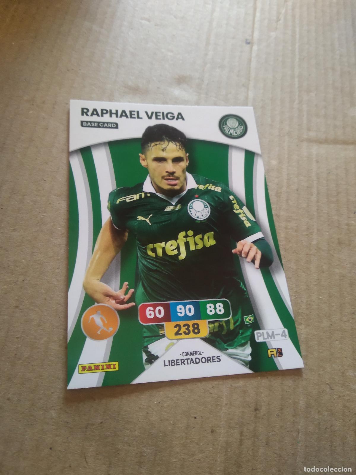 Cartes &agrave; collectionner de Football: RAPHAEL VEIGA PALMEIRAS CROMO FUTBOL PANINI ADRENALYN CONMEBOL LIBERTADORES SUDAMERICANA 2024