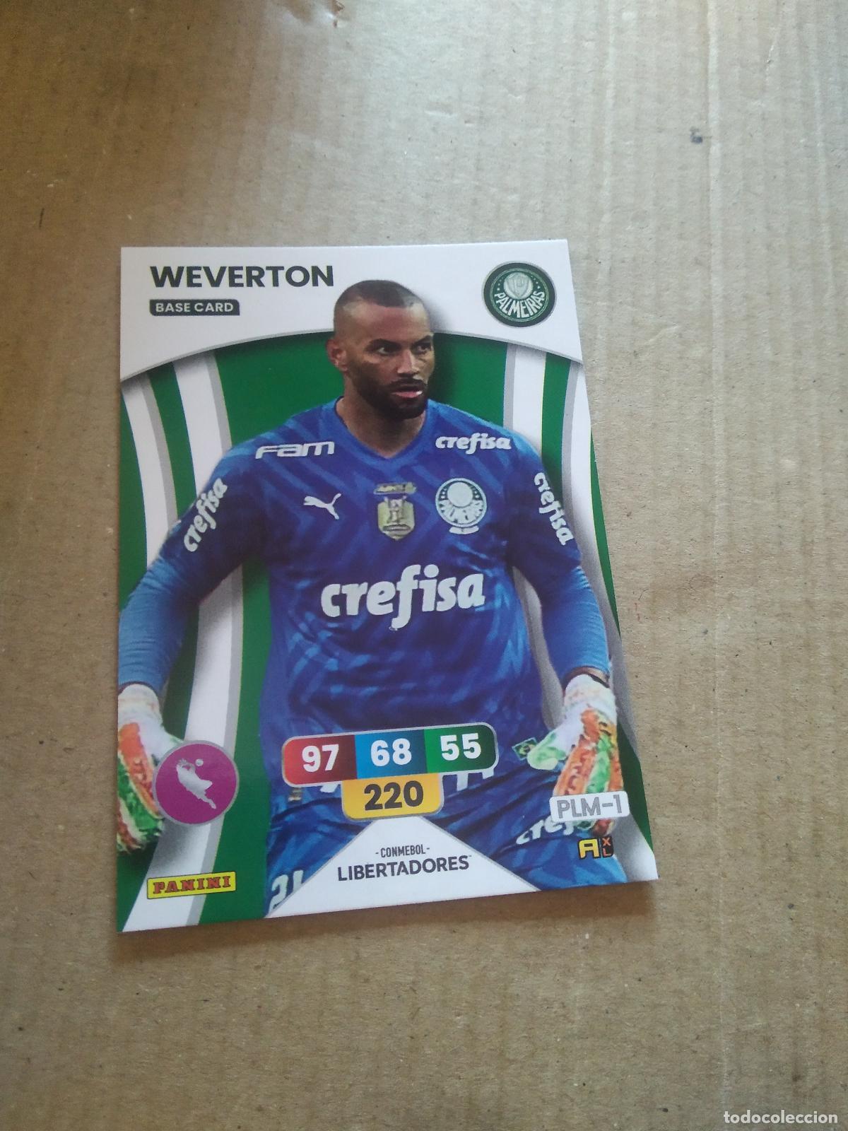 Cartes &agrave; collectionner de Football: WEVERTON PALMEIRAS CROMO FUTBOL PANINI ADRENALYN CONMEBOL LIBERTADORES SUDAMERICANA 2024